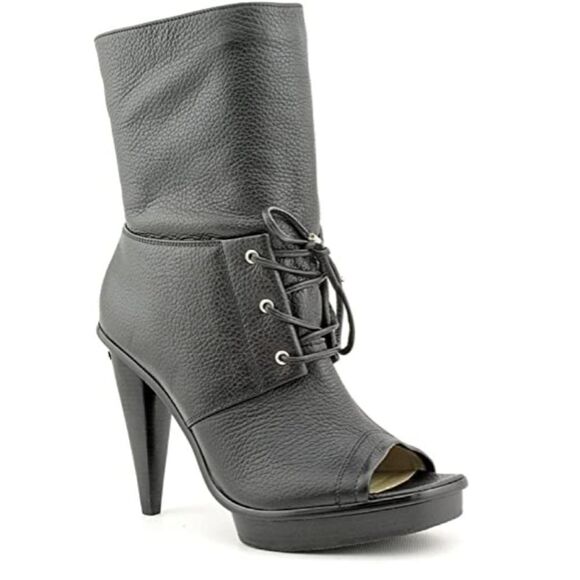 Michael Kors leather St. Marks peep toe booties - Picture 1 of 15